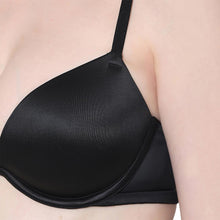 Load image into Gallery viewer, Wacoal Playful Love Padded Wired Demi Cup Plunge Neck Party Wear Level 3 Push-up Bra - Black BI05F01