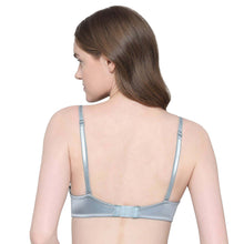 Load image into Gallery viewer, Wacoal Playful Love Padded Wired Demi Cup Plunge Neck Party Wear Level 3 Push-up Bra - Blue BI05F01