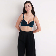 Load image into Gallery viewer, Wacoal Women’s Dreamy Curve Padded Non-wired 3/4th Cup Everyday Wear Push-up Bra-Dark Blue BI05G01