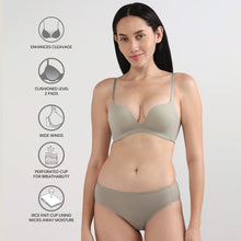 Load image into Gallery viewer, Wacoal Women’s Dreamy Curve Padded Non-wired 3/4th Cup Everyday Wear Push-up Bra-Grey BI05G01