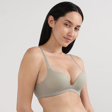 Load image into Gallery viewer, Wacoal Women’s Dreamy Curve Padded Non-wired 3/4th Cup Everyday Wear Push-up Bra-Grey BI05G01