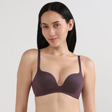 Load image into Gallery viewer, Wacoal Women’s Dreamy Curve Padded Non-wired 3/4th Cup Everyday Wear Push-up Bra-Wine BI05G01
