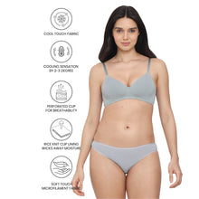 Load image into Gallery viewer, Wacoal Cool Comfort Padded Non-wired 3/4th Cup Everyday Wear T-shirt Bra -Grey BI05H02