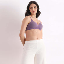 Load image into Gallery viewer, Wacoal Cool Comfort Padded Non-wired 3/4th Cup Everyday Wear T-shirt Bra -Purple BI05H02