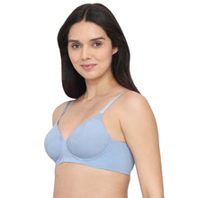 Load image into Gallery viewer, Wacoal Cool Comfort Padded Non-wired 3/4th Cup Everyday Wear T-shirt Bra -Blue BI05H03