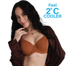 Load image into Gallery viewer, Wacoal Cool Comfort Padded Wired Full Cup Everyday Wear T-shirt Bra-Brown BI05H01