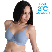 Load image into Gallery viewer, Wacoal Cool Comfort Padded Wired Full Cup Everyday Wear T-shirt Bra-Blue BI05H01