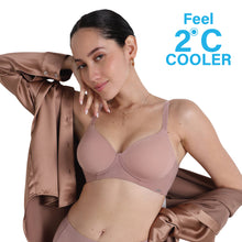Load image into Gallery viewer, Wacoal Cool Comfort Padded Non-wired 3/4th Cup Everyday Wear T-shirt Bra-Beige BI05H02
