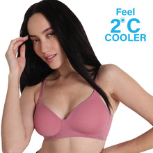 Load image into Gallery viewer, Wacoal Cool Comfort Padded Non-wired 3/4th Cup Everyday Wear T-shirt Bra-Pink BI05H02