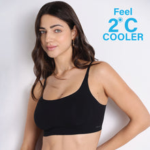 Load image into Gallery viewer, Wacoal Women’s Cool Comfort Bonded Padded Non-wired Full Coverage Bra Everyday Wear T-shirt Bra-Black BI05H04