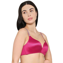 Load image into Gallery viewer, Wacoal Women’s Stellar Padded Non-wired 3/4th Cup Shimmer Straps Party Wear T-shirt Bra-Pink BI05I01