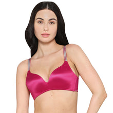 Load image into Gallery viewer, Wacoal Women’s Stellar Padded Non-wired 3/4th Cup Shimmer Straps Party Wear T-shirt Bra-Pink BI05I01