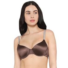 Load image into Gallery viewer, Wacoal Women’s Stellar Padded Wired 3/4th Cup Shimmer Straps Party Wear T-shirt Bra-Brown BI05I02