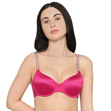 Load image into Gallery viewer, Wacoal Women’s Stellar Padded Wired 3/4th Cup Shimmer Straps Party Wear T-shirt Bra-Pink BI05I02