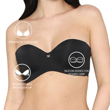 Load image into Gallery viewer, Wacoal Women’s Lift Up Padded Non-wired Half Cup Everyday Wear Push-up Strapless Bra-Black BI05J01