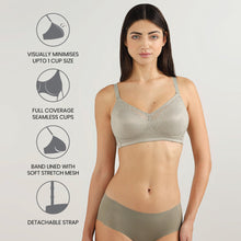 Load image into Gallery viewer, Wacoal Curvy Confidence Non-Padded Non-Wired Full Cup Plus Size Minimizer Bra-Green BI07A01