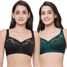 Load image into Gallery viewer, Wacoal Charming Illusion Non Padded Non Wired Full Cup Plus Size Full Support Pack of 2 Minimizer Bra BIO1AO1