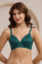 Load image into Gallery viewer, Amante Allure Lace Non-Padded Wired Bra - Botanical Garden 111501