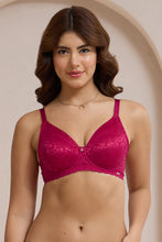 Load image into Gallery viewer, Amante Allure Lace Non-Padded Wired Bra - Persian Red 111501