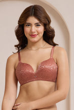 Load image into Gallery viewer, Amante Allure Plunge Padded Non-Wired Bra - Etruscan Red 111601
