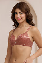 Load image into Gallery viewer, Amante Allure Plunge Padded Non-Wired Bra - Etruscan Red 111601
