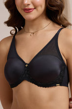 Load image into Gallery viewer, Amante Glimmer Lace Padded Wired Bra - Black 111701