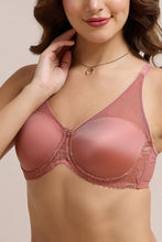 Load image into Gallery viewer, Amante Glimmer Lace Padded Wired Bra - Canyon Rose 111701
