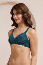 Load image into Gallery viewer, Amante Glimmer Lace Non-Padded Non-Wired Bra - Reflecting Pond 112001