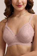 Load image into Gallery viewer, Amante Lush Lace Lift Non-Padded Wired Bra - Misty Rose 112501