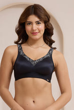 Load image into Gallery viewer, Amante Radiant Curves Non-Padded Non-Wired Bra - Black 112801