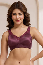 Load image into Gallery viewer, Amante Radiant Curves Non-Padded Non-Wired Bra - Burgandy 112801