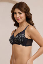 Load image into Gallery viewer, Amante Radiant Lace Padded Non-Wired Bra - Black 113001