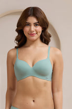 Load image into Gallery viewer, Amante Bared Breezy Padded Non-Wired Bra - Jade 114101