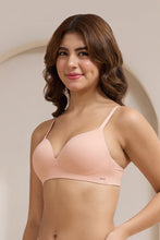 Load image into Gallery viewer, Amante Bared Plunge Padded Non-Wired Bra - Cameo Rose 114201
