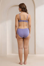 Load image into Gallery viewer, Amante Bared Plunge Padded Non-Wired Bra - Purple Sage 114201