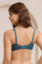 Load image into Gallery viewer, Amante Glimmer Lace Padded Wired Bra - Reflecting Pond 111701