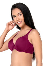 Load image into Gallery viewer, Amante Curvy Smooth Padded Wired T-Shirt Bra - Deep Magenta 22002