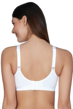 Load image into Gallery viewer, Amante Non-Padded Non-Wired Full Cover Cotton Lace Support Bra - White 75101