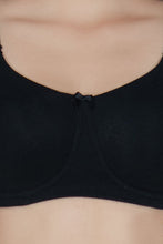 Load image into Gallery viewer, Amante Essential Comfort Non-Padded Non-Wired Bra - Black 75301