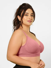 Load image into Gallery viewer, Sonari Padded T-Shirt Bra for Women | Medium Coverage, Wire Free, Broad Bottom Band, U-Back, Adjustable Straps | Comfortable Everyday Wear - BREEYA