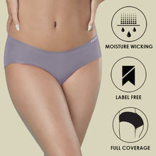 Load image into Gallery viewer, Sonari Women’s Mid-Rise Hipster Panties | Nylon-Spandex Blend, Stretchable, Invisible Under Clothes - SEAMLESS