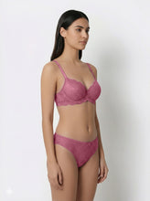 Load image into Gallery viewer, Sonari Bridal Lace Padded Wirefree Medium Coverage Bra and Panty Set with Adjustable Straps – CAMILA