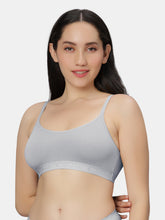 Load image into Gallery viewer, Sonari Everyday Multiuse Cotton Pull-On Wirefree Sports Bra with Medium Coverage and Wide Underbust Band – CARLIN