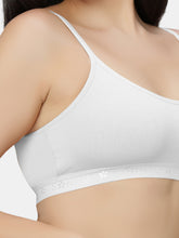 Load image into Gallery viewer, Sonari Everyday Multiuse Cotton Pull-On Wirefree Sports Bra with Medium Coverage and Wide Underbust Band – CARLIN
