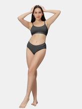 Load image into Gallery viewer, Sonari Everyday Multiuse Cotton Pull-On Wirefree Sports Bra with Medium Coverage and Wide Underbust Band – CARLIN
