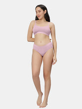 Load image into Gallery viewer, Sonari Everyday Multiuse Cotton Pull-On Wirefree Sports Bra with Medium Coverage and Wide Underbust Band – CARLIN