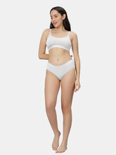 Load image into Gallery viewer, Sonari Everyday Multiuse Cotton Pull-On Wirefree Sports Bra with Medium Coverage and Wide Underbust Band – CARLIN