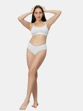Load image into Gallery viewer, Sonari Everyday Multiuse Cotton Pull-On Wirefree Sports Bra with Medium Coverage and Wide Underbust Band – CARLIN