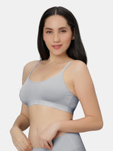 Load image into Gallery viewer, Sonari Everyday Multiuse Cotton Pull-On Wirefree Sports Bra with Medium Coverage and Wide Underbust Band – CARLIN