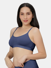 Load image into Gallery viewer, Sonari Everyday Multiuse Cotton Pull-On Wirefree Sports Bra with Medium Coverage and Wide Underbust Band – CARLIN